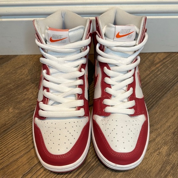 Nike SB Dunk High Orange Sweet Beet Mens Size 8 Womens Size 9.5 - DQ4485 600 - Picture 4 of 11